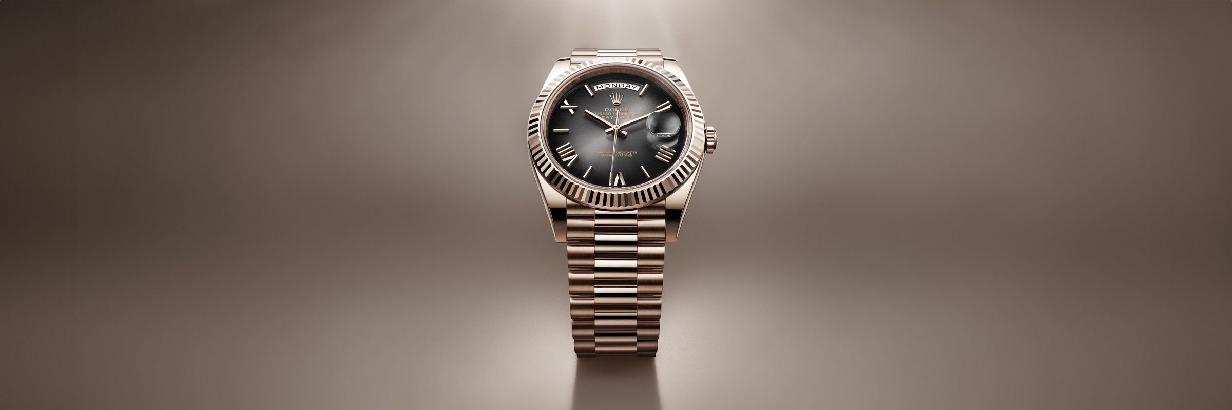 rolex collection banner day date portrait